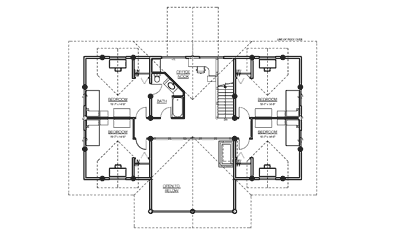 log home floor plan master down