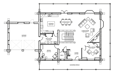 log home floor plan 4 bedroom