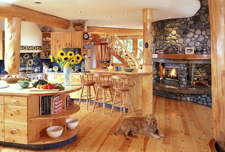 Log Home Kitchen, BC : log home kitchens, log home design, BC