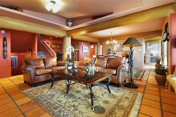 Gulf IslandPost and Beam Living Room : post and beam, log home, log home design